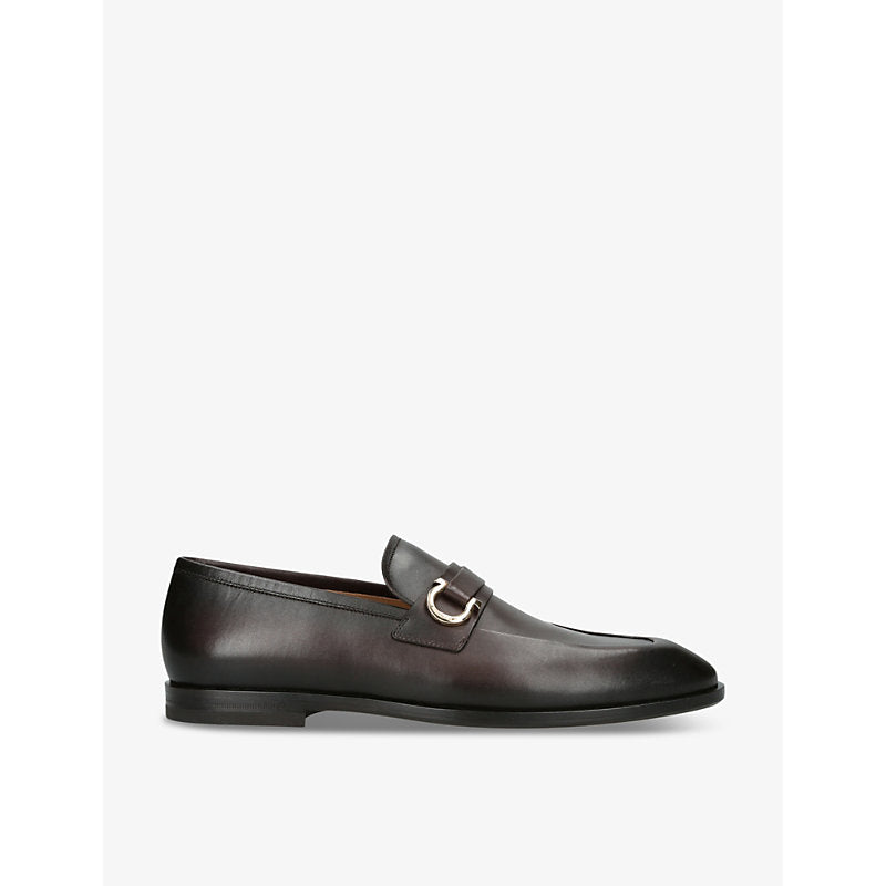 Salvatore Ferragamo Florio leather penny loafers