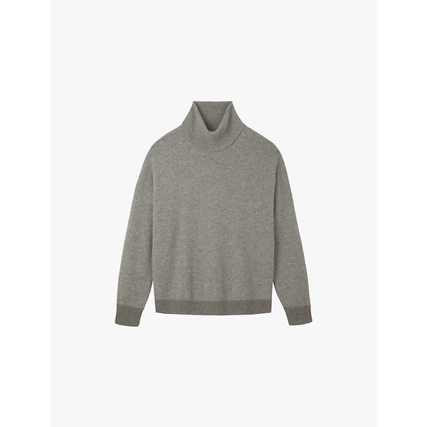  The White Company Roll-neck oversized knitted cashmere jumper