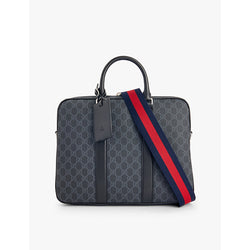 Gucci Monogram-print coated-canvas briefcase | Gucci