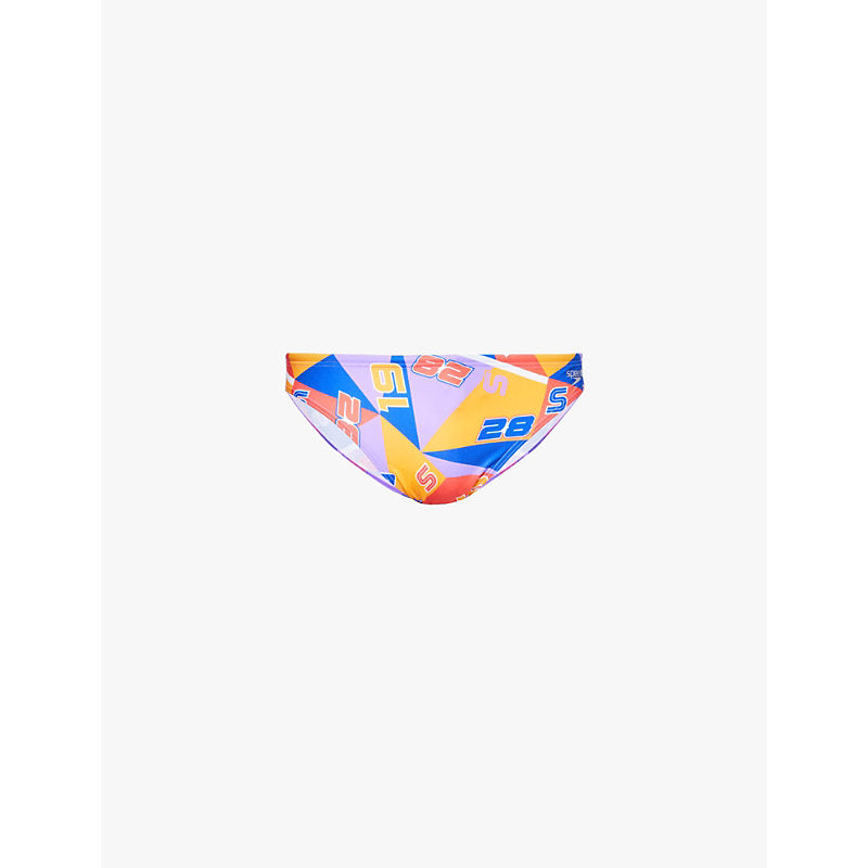  Speedo Logo-print mid-rise swim briefs