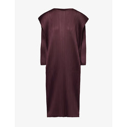 Pleats Please Issey Miyake Round-neck pleated knitted midi dress | PLEATS PLEASE ISSEY MIYAKE