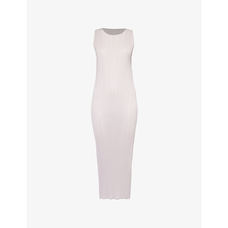 Pleats Please Issey Miyake October sleeveless knitted midi dress | PLEATS PLEASE ISSEY MIYAKE