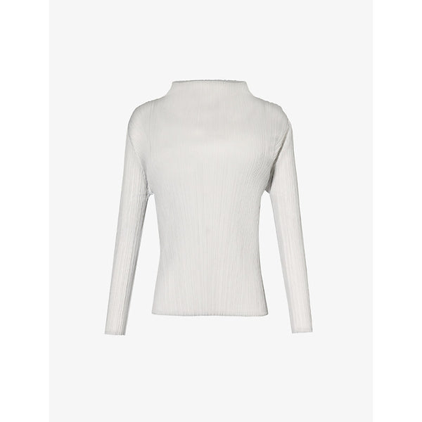 Pleats Please Issey Miyake November pleated knitted top