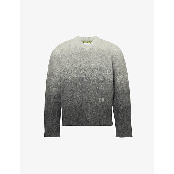  Erl Gradient-pattern wool-blend knitted jumper