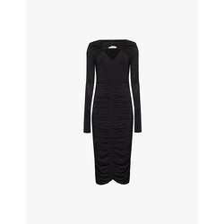 Isabel Marant Volgane ruched stretch-woven midi dress | ISABEL MARANT