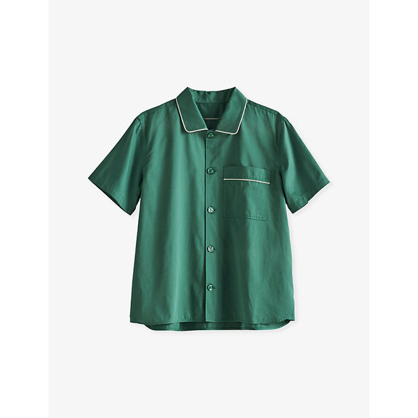 Hay Outline contrast-trim organic-cotton pyjama shirt