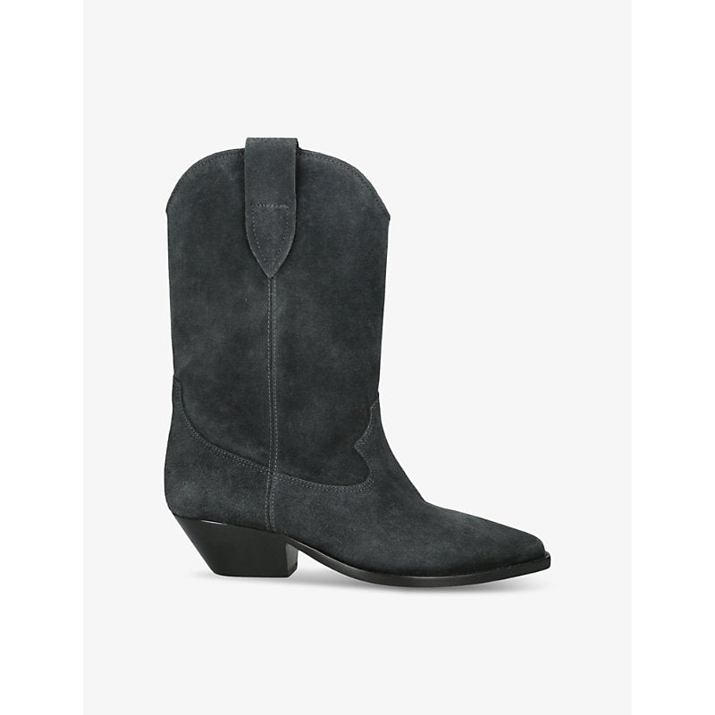  Isabel Marant Duerto pointed-toe suede heeled cowboy boots