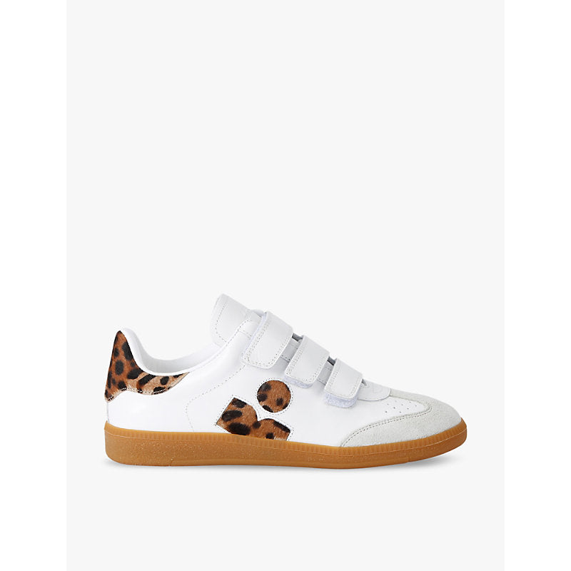  Isabel Marant Beth contrast-panel leather trainers