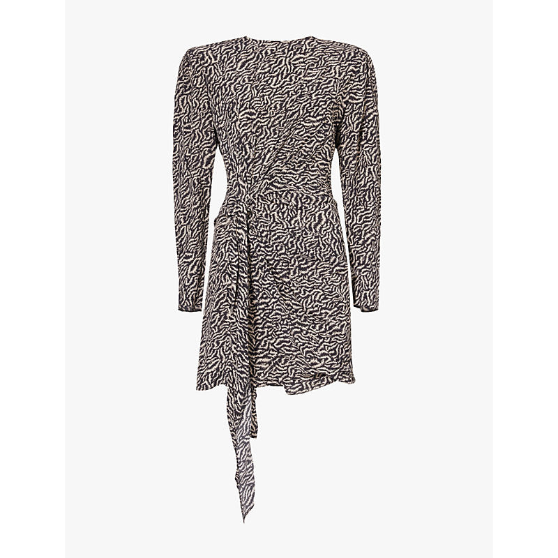  Isabel Marant Etoile Dulce graphic-print woven mini dress