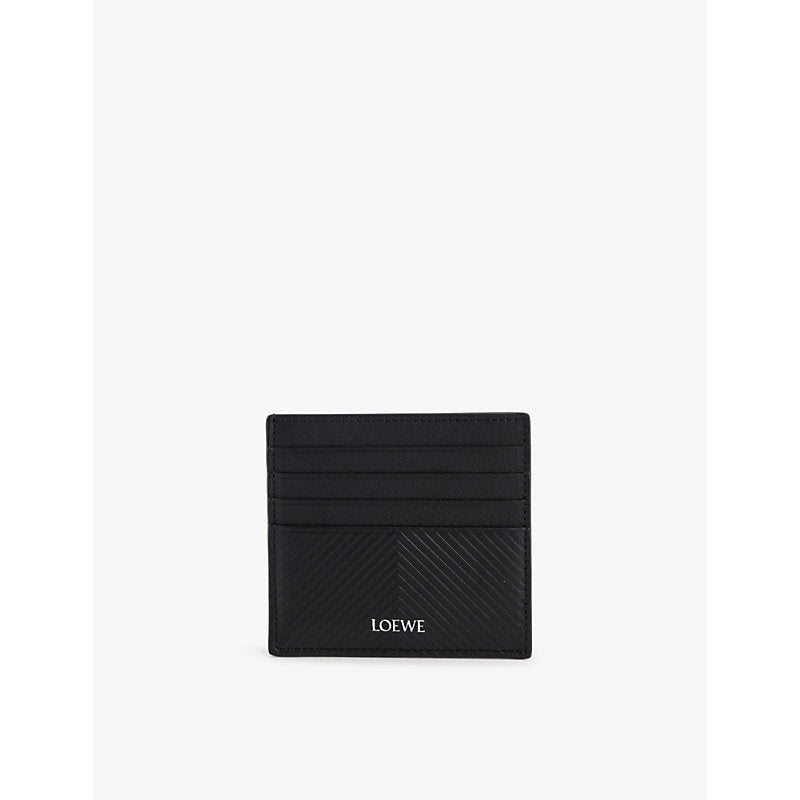 Loewe Embossed foiled-branding leather card holder | Loewe