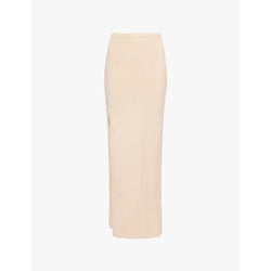  Flook The Label Chika split-hem knitted midi skirt