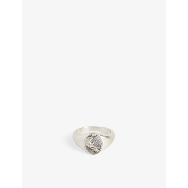 Serge Denimes Dune engraved sterling-silver ring