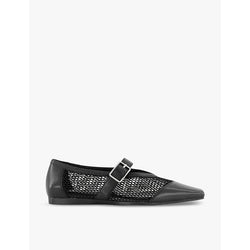  Vagabond Shoemakers Wioletta woven-panel leather ballet pumps