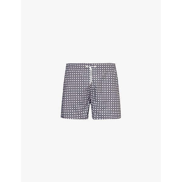  Arne Mosaic elasticated-waist swim shorts