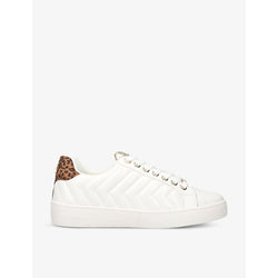 Carvela Joyful quilted faux-leather low-top trainers