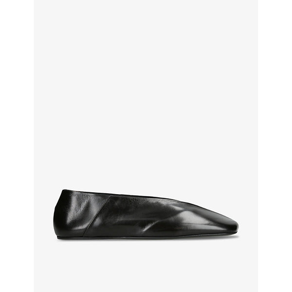 Jil Sander Folded leather ballet flats | Jil Sander