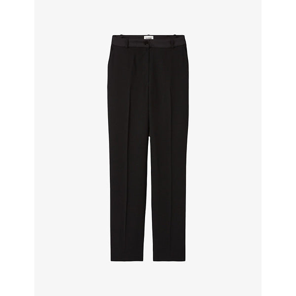  Claudie Pierlot Slim-fit mid-rise woven trousers