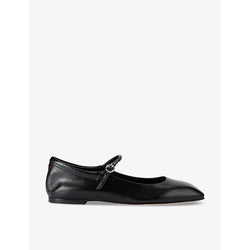 Aeyde Uma square-toe leather pumps | Aeyde