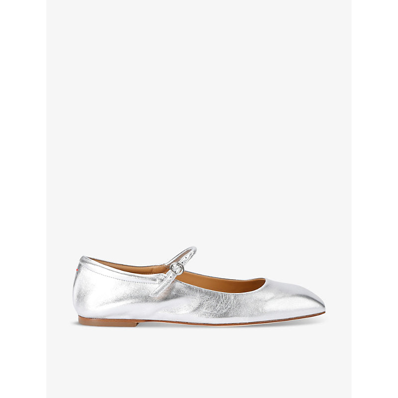  Aeyde Uma square-toe leather pumps