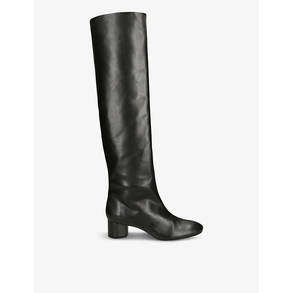  Aeyde Willa heeled leather knee-high boots