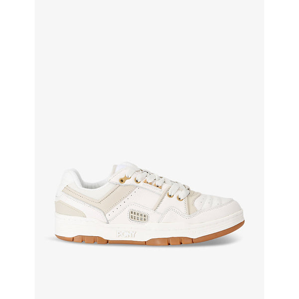  Pony M 100 Low logo-embellished leather low-top trainers