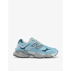 Mens New Balance 9060 brand-patch leather and mesh low-top trainers