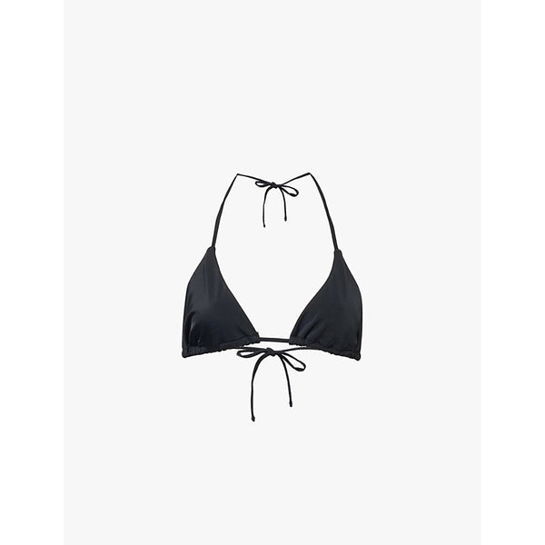  Adanola Brand print triangle bikini top