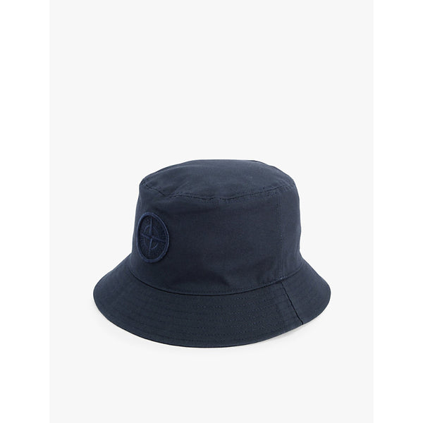  Stone Island Compass embroidered cotton bucket hat