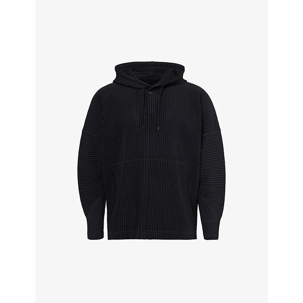 Homme Plisse Issey Miyake December pleated knitted hoody