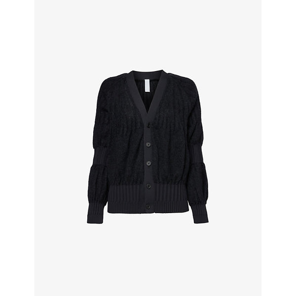  Cfcl Fluted-sleeves V-neck knitted cardigan