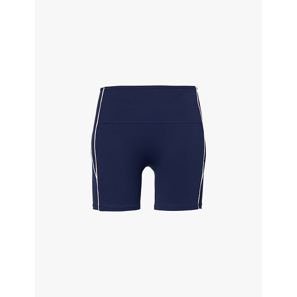 Adanola Ultimate micro piping crop stretch-recycled polyamide shorts