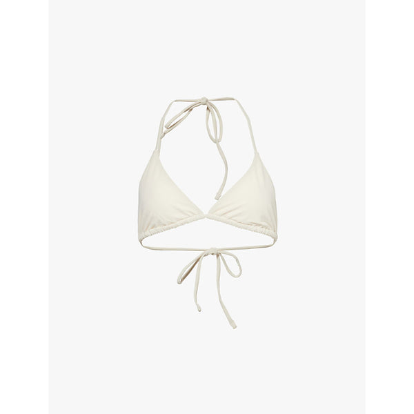  Adanola Halter-neck triangle bikini top