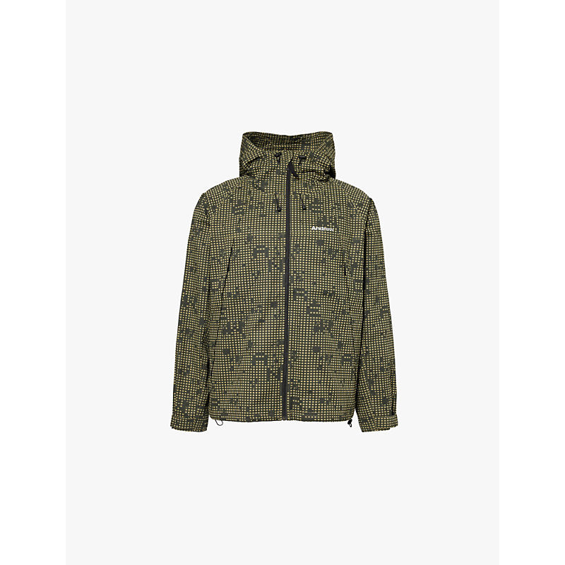  Andrew Night logo-print relaxed-fit camo cotton jacket