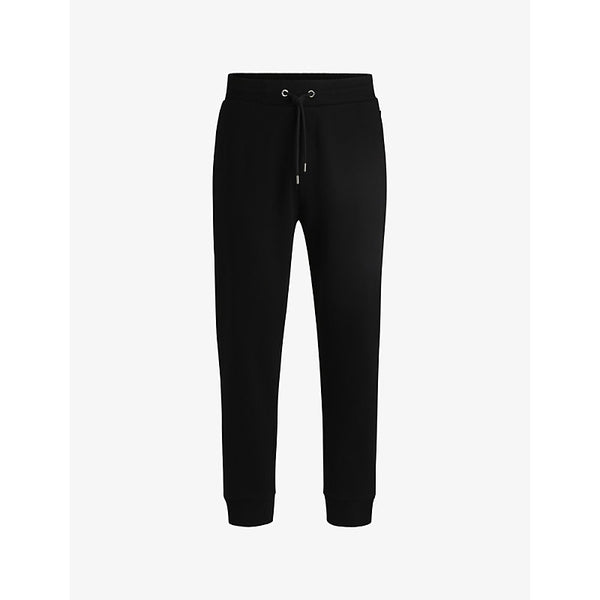 Boss Drawstring-waist slim-fit tapered-leg cotton-jersey jogging bottoms