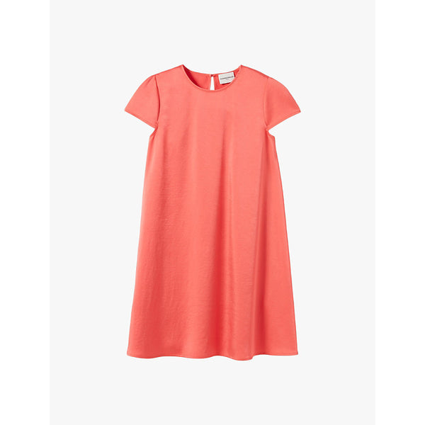 Claudie Pierlot Rizella short-sleeved satin mini dress | CLAUDIE PIERLOT