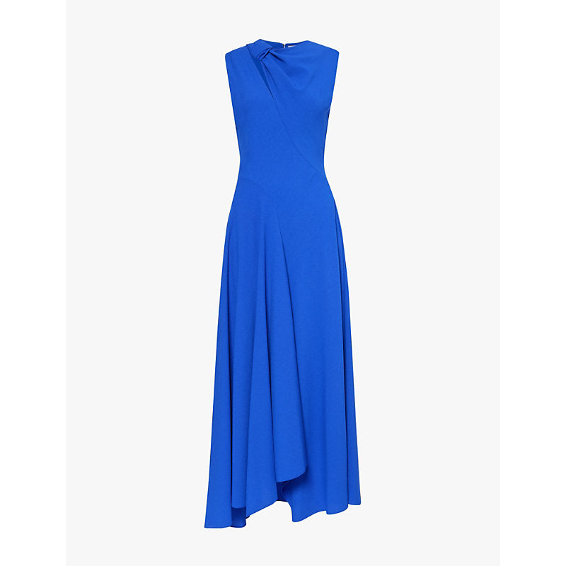 Roksanda Alma cut-out draped crepe midi dress