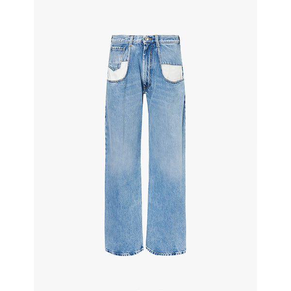 Maison Margiela Faded-wash straight-leg relaxed-fit jeans