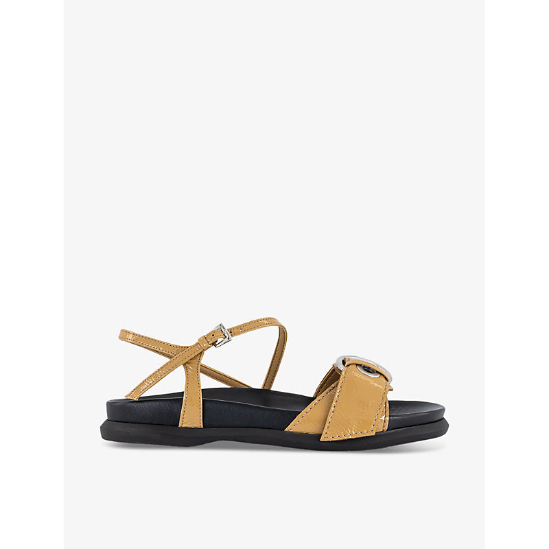 Miista Silba eyelet-strap leather sandals