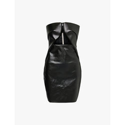  Rick Owens Prong coated slim-fit cotton-blend mini dress