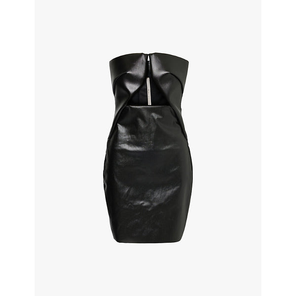  Rick Owens Prong coated slim-fit cotton-blend mini dress