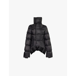  Rick Owens Naska asymmetric-hem shell-down jacket