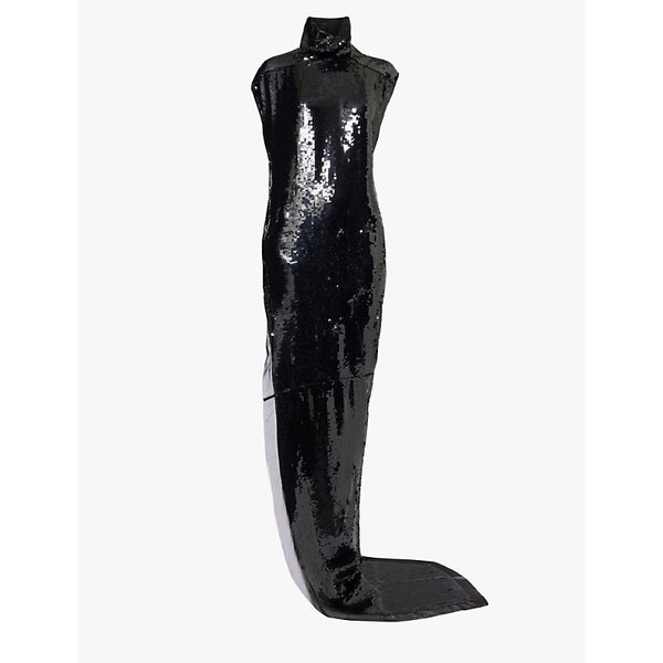 Rick Owens Edfu sequin-embellished silk maxi dress