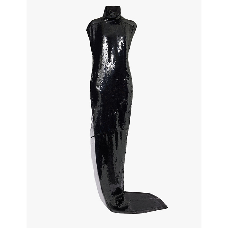 Rick Owens Edfu sequin-embellished silk maxi dress | RICK OWENS