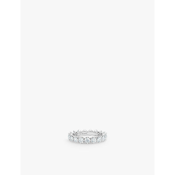 De Beers Jewellers Allegria small platinum and 1.94ct brilliant-cut diamond eternity ring