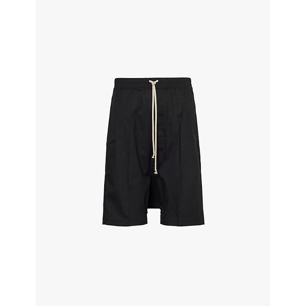  Rick Owens Drawstring-waist regular-fit mid-rise cotton shorts