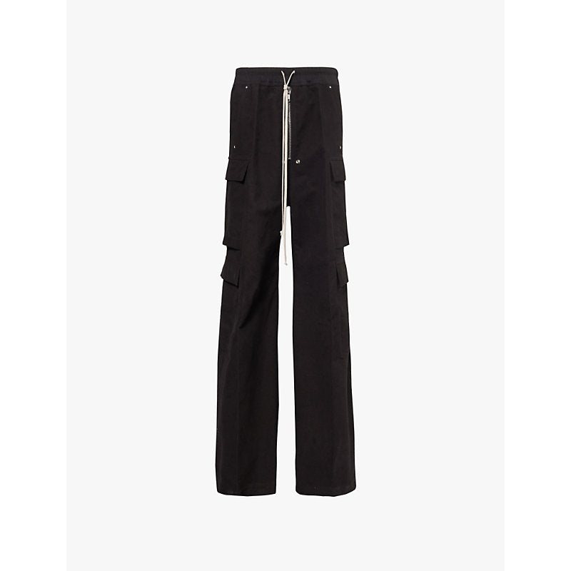  Rick Owens Belas straight-leg relaxed-fit cotton cargo trousers