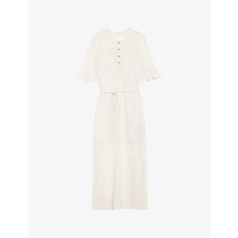 Zadig&Voltaire Salmy pointelle-knit cotton midi dress | ZADIG&VOLTAIRE