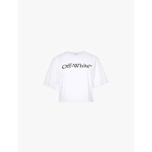  Off-White C/O Virgil Abloh Logo-print relaxed-fit cotton-jersey T-shirt