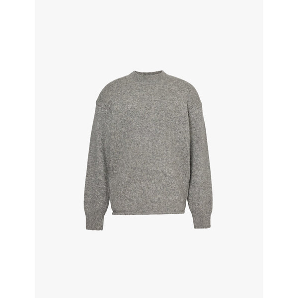 Jacquemus Round-neck relaxed-fit alpaca wool-blend knitted jumper