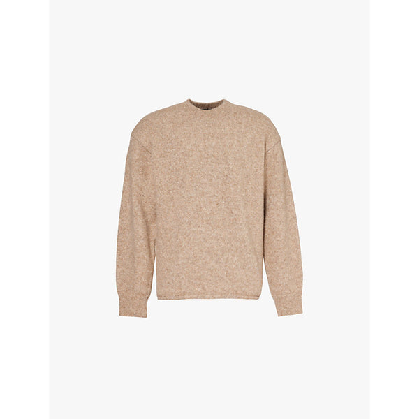  Jacquemus Round-neck relaxed-fit alpaca wool-blend knitted jumper